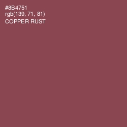 #8B4751 - Copper Rust Color Image